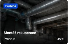 Montáž rekuperace - Praha 6