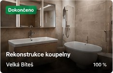 Rekonstrukce koupelny - Velká Bíteš